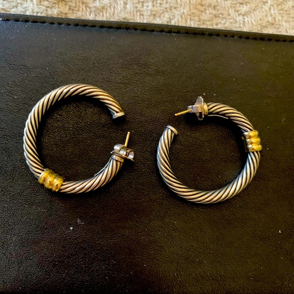 David Yurman Jewelry - David Yurman hoop earrings